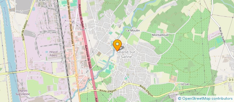 localisation de l'entreprise LEGENDES D'OISELS - ASSOCIATION DE SAVOIRS TRADITIONNELS  SALAISE-SUR-SANNE