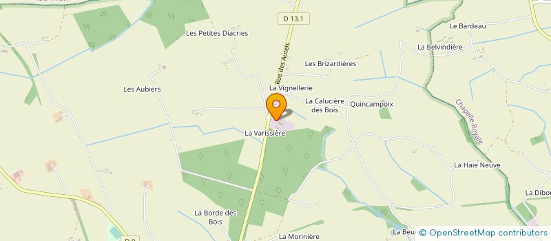 localisation de l'entreprise LEGENDRE à LA BAZOCHE-GOUET