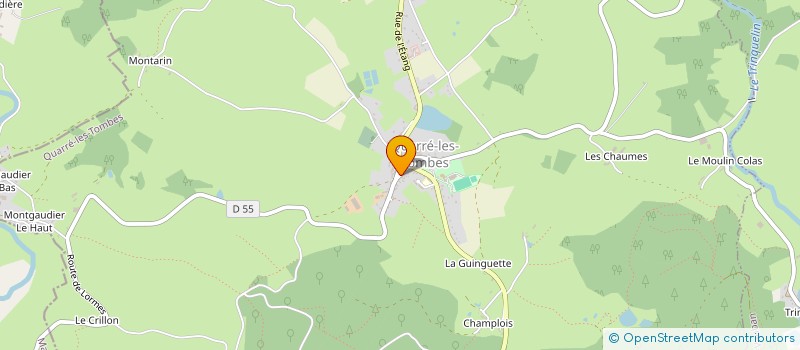 localisation de l'entreprise LEGENDRE à QUARRE-LES-TOMBES