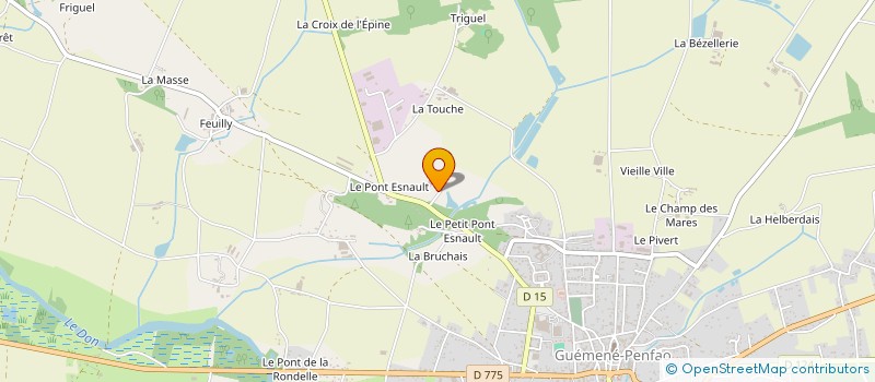 localisation de l'entreprise LEGENDRE FRANCOIS à GUEMENE-PENFAO