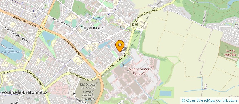 localisation de l'entreprise LEGENDRE GUYANCOURT  GUYANCOURT