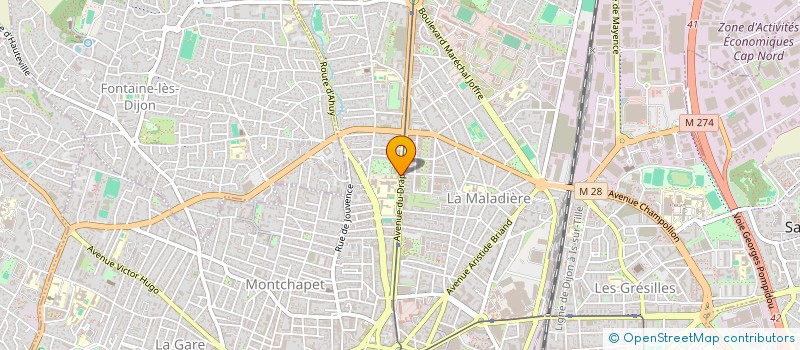 localisation de l'entreprise LEGENDRE INDIVISION à DIJON