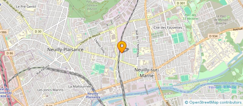 localisation de l'entreprise LEGENDRY à NEUILLY-SUR-MARNE