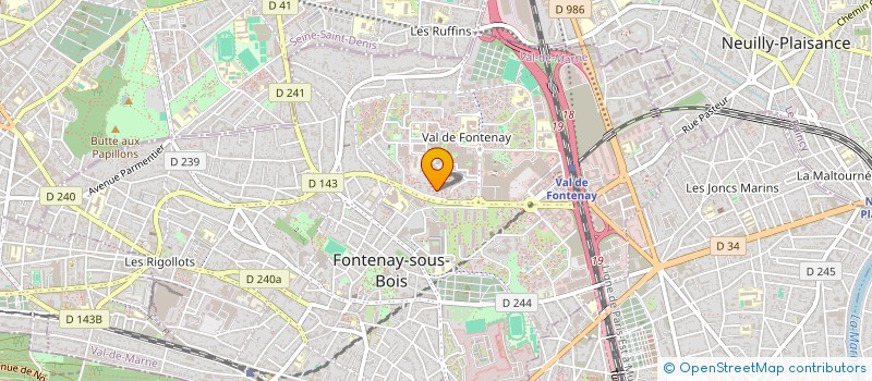 localisation de l'entreprise LEGENDS TRANSPORTS à FONTENAY-SOUS-BOIS