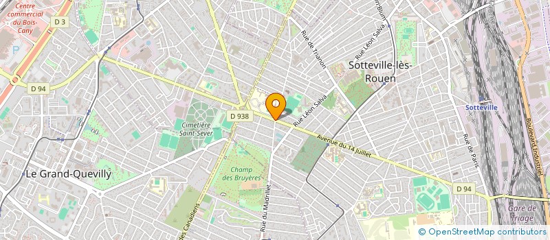 localisation de l'entreprise LEGER à SOTTEVILLE-LES-ROUEN