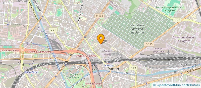 localisation de l'entreprise LEGER  PANTIN