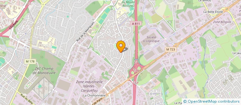 localisation de l'entreprise LEGER  CARQUEFOU