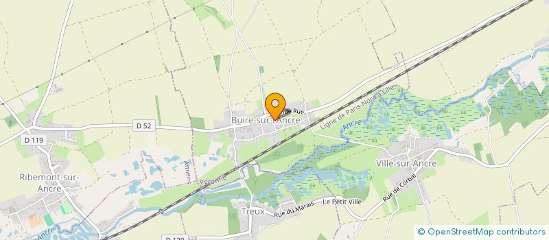 localisation de l'entreprise LEGER  BUIRE-SUR-L'ANCRE