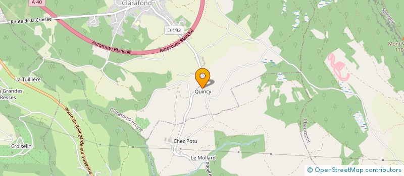 localisation de l'entreprise LEGER DIT DUPRE  CLARAFOND-ARCINE