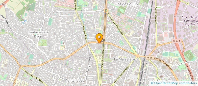 localisation de l'entreprise LEGER ERIC  DIJON