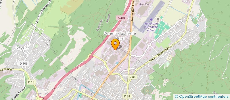 localisation de l'entreprise LEGER ET FILS à OYONNAX