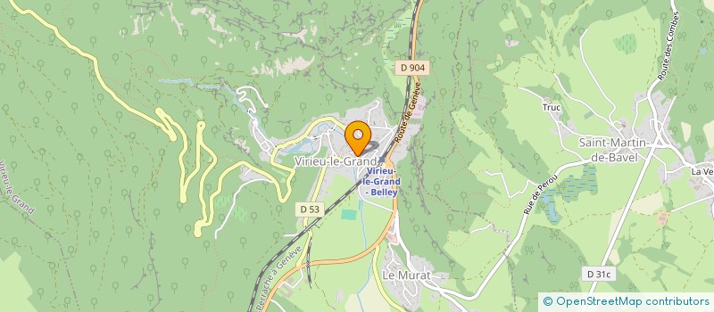 localisation de l'entreprise LEGER IMMO  VIRIEU-LE-GRAND