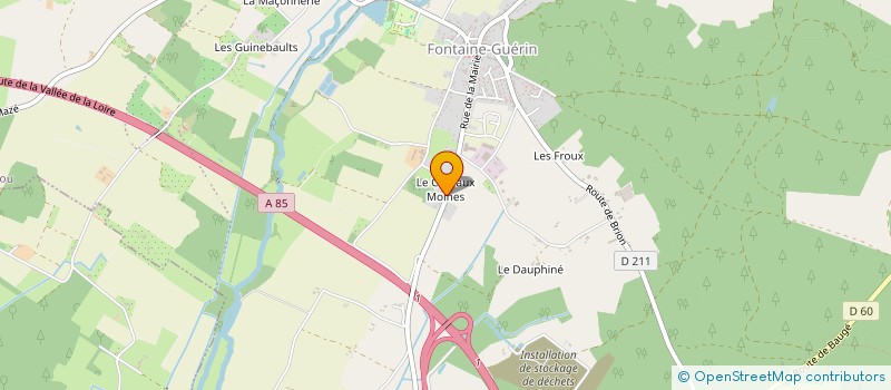localisation de l'entreprise LEGER JULIEN à BRISSAC LOIRE AUBANCE