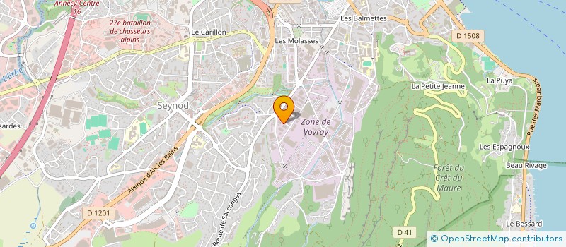 localisation de l'entreprise LEGER SARL à ANNECY