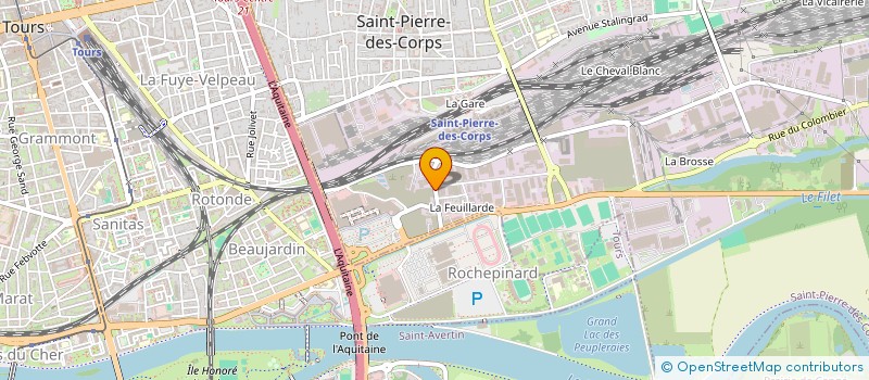localisation de l'entreprise LEGER SARL à SAINT-PIERRE-DES-CORPS