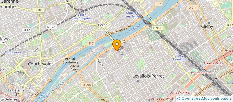 localisation de l'entreprise LEGERITY FRANCE à LEVALLOIS-PERRET