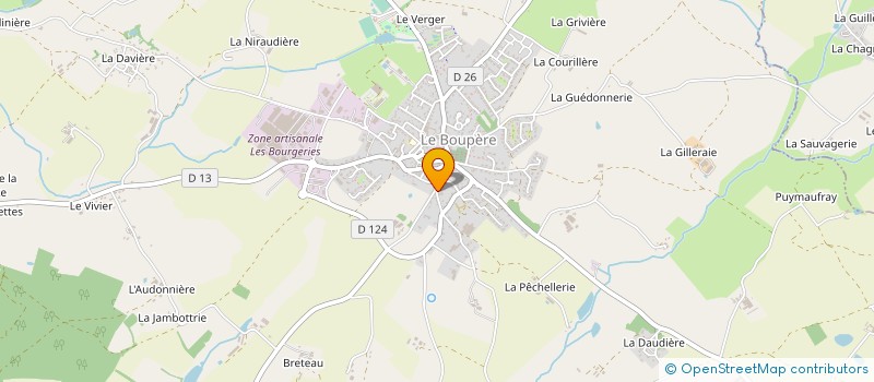 localisation de l'entreprise LEGERON à LE BOUPERE
