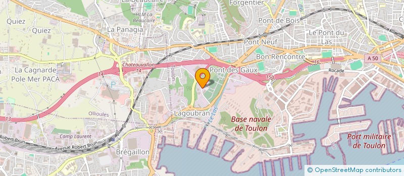 localisation de l'entreprise LEGG  TOULON