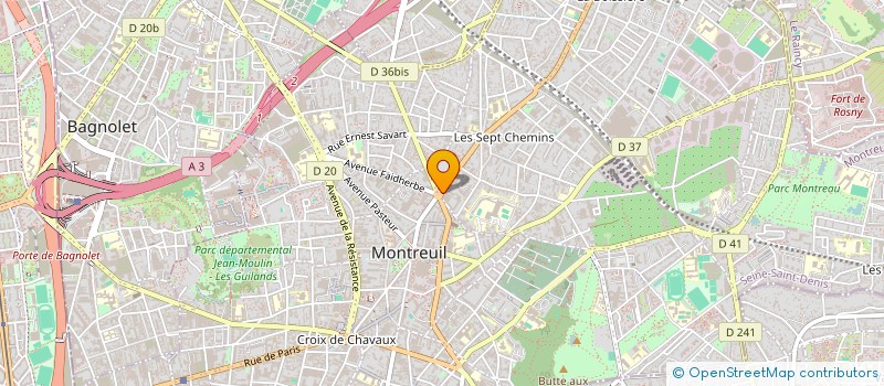 localisation de l'entreprise LEGHAL à MONTREUIL