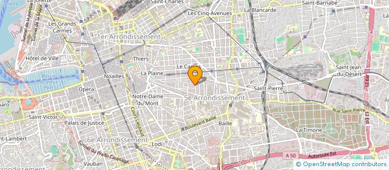 localisation de l'entreprise LEGI 13 à MARSEILLE