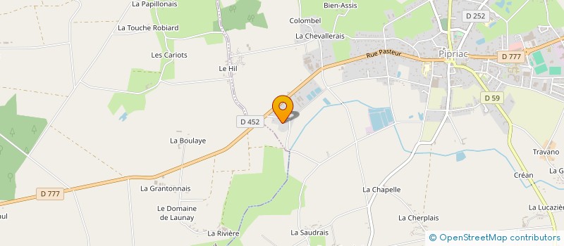 localisation de l'entreprise LEGI DE LA RIAUDAIE  PIPRIAC
