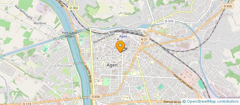 localisation de l'entreprise LEGI-GARONNE  AGEN