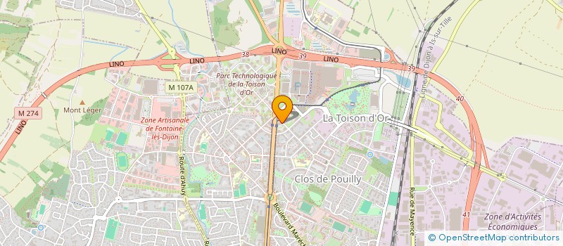 localisation de l'entreprise LEGI RH  DIJON