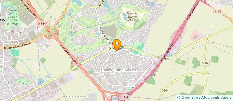 localisation de l'entreprise LEGI TAXI  BAILLY-ROMAINVILLIERS