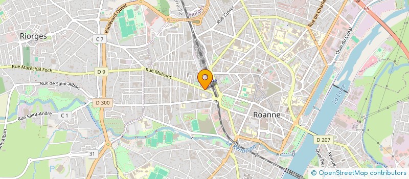 localisation de l'entreprise LEGICARS à ROANNE