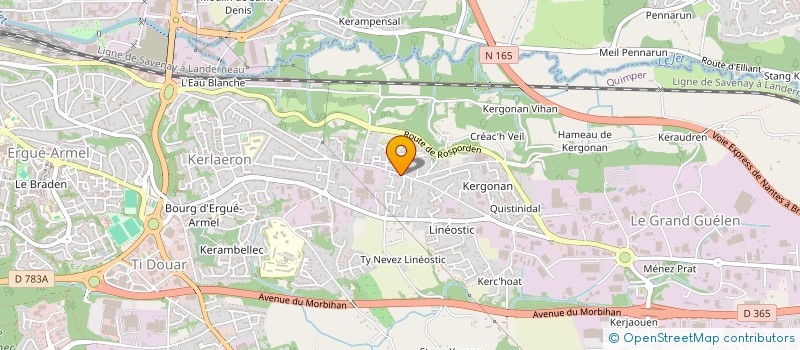 localisation de l'entreprise LEGICO  QUIMPER