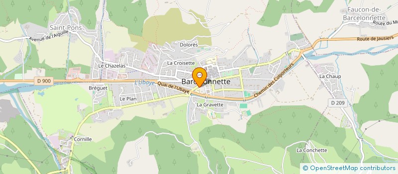 localisation de l'entreprise LEGIDIAG à BARCELONNETTE