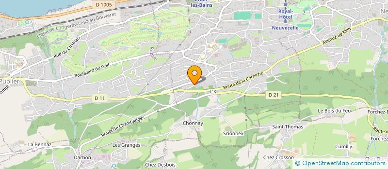 localisation de l'entreprise LEGIN  EVIAN-LES-BAINS