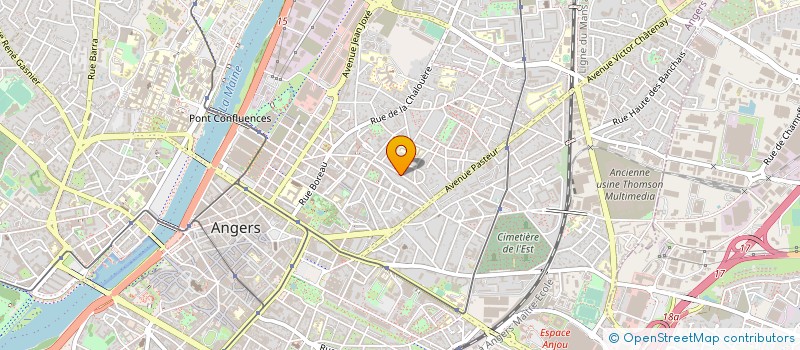 localisation de l'entreprise LEGINA LAVERIE à ANGERS