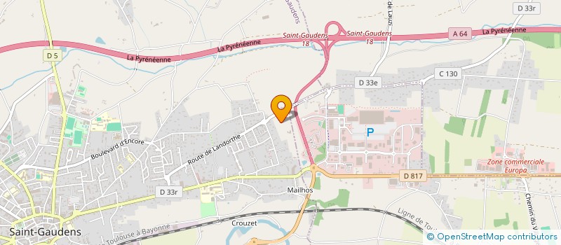 localisation de l'entreprise LEGION DISTRIBUTION  SAINT-GAUDENS