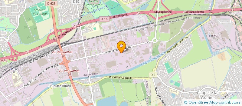 localisation de l'entreprise LEGIS à DUNKERQUE