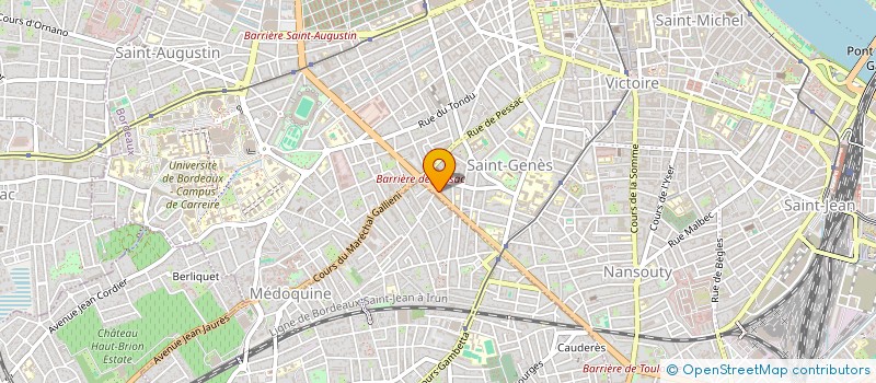 localisation de l'entreprise LEGIS PHARM CONSEIL à BORDEAUX