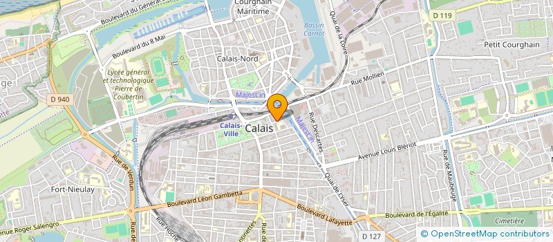 localisation de l'entreprise LEGIS S & OR  CALAIS