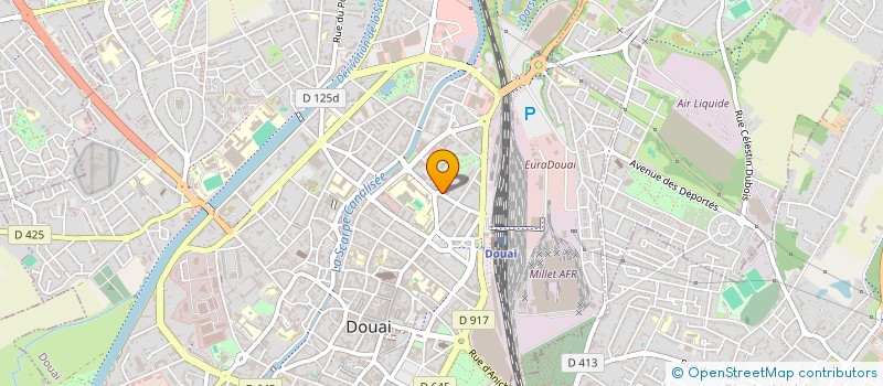 localisation de l'entreprise LEGISTER à DOUAI