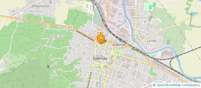 localisation de l'entreprise LEGLISE  EPERNAY