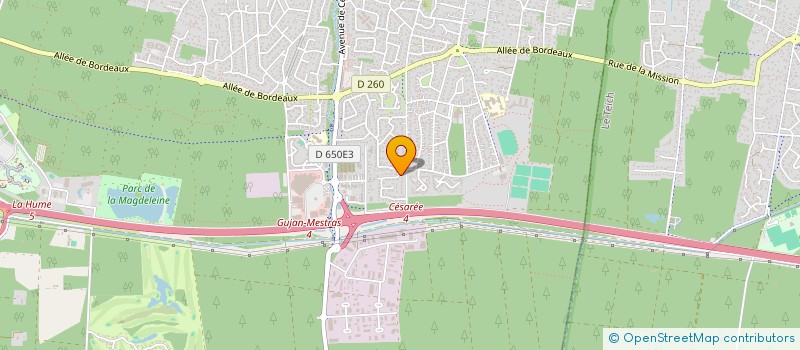 localisation de l'entreprise LEGLISE ET FILS  GUJAN-MESTRAS