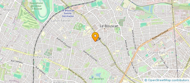 localisation de l'entreprise LEGLISE INVEST  LE BOUSCAT