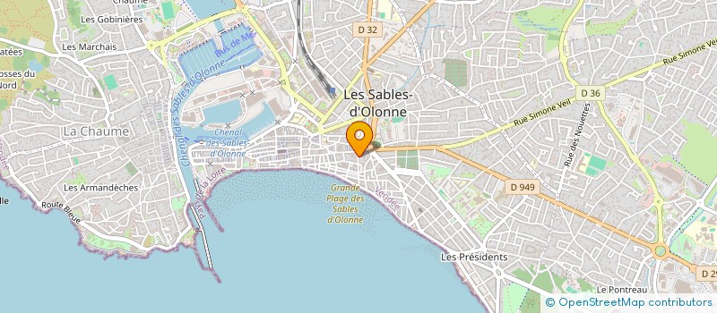 localisation de l'entreprise LEGLO à LES SABLES D'OLONNE