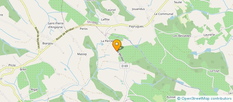 localisation de l'entreprise LEGNO VINI  L HONOR-DE-COS