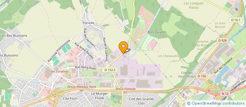 localisation de l'entreprise LEGO INDUSTRIE à DREUX