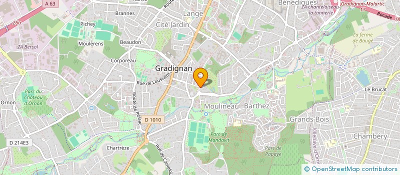 localisation de l'entreprise LEGOVAMECK  GRADIGNAN