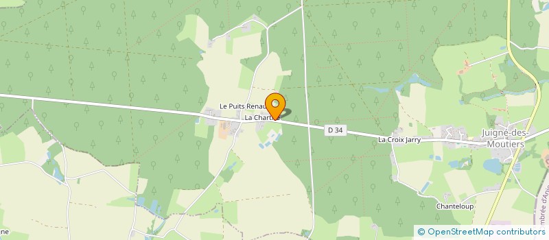 localisation de l'entreprise LEGRAIS-BENOIT  JUIGNE-DES-MOUTIERS