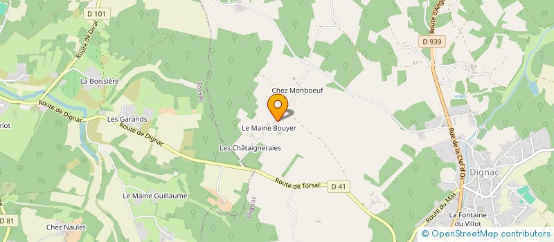 localisation de l'entreprise LEGRAND 16  DIGNAC