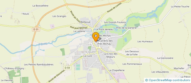 localisation de l'entreprise LEGRAND à LIGUEIL