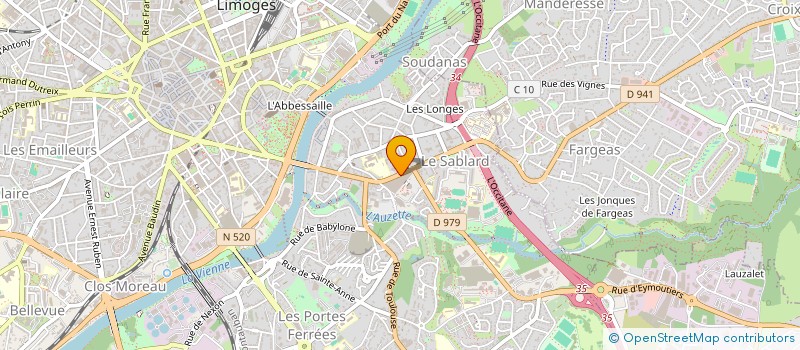 localisation de l'entreprise LEGRAND à LIMOGES