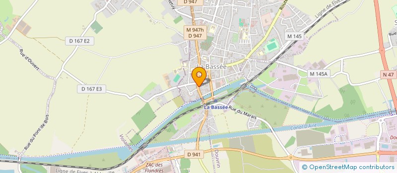 localisation de l'entreprise LEGRAND  LA BASSEE